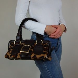 Celine Leopard Print Ella Satchel